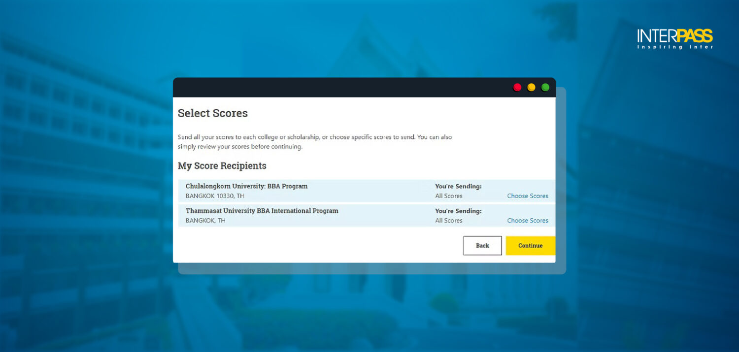 ขั้นตอนที่ 4: เลือกคะแนนที่ต้องการส่ง